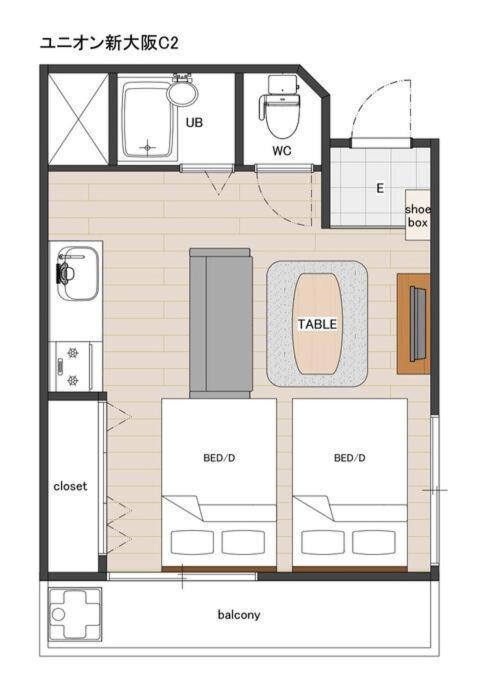 C2 Guest House ユニオン新大阪 リーズナブルで長期滞在に最適 Ngoại thất bức ảnh